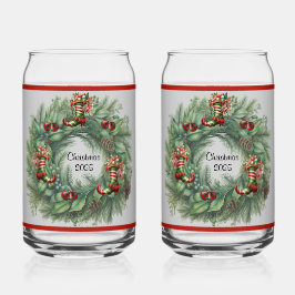 Vaso Con Forma De Lata Boot Wreath Soda Glass