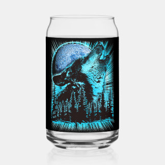 Vaso Con Forma De Lata Bosque de pino de lobo azul de Guay Blue Howf