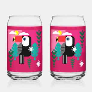 Vaso Con Forma De Lata Bosque tropical tropical Toucan