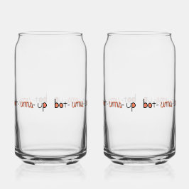Vaso Con Forma De Lata Bot Ums Up Glass