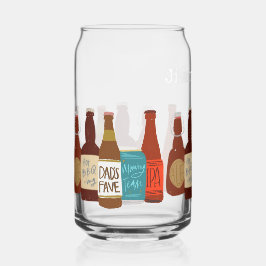 Vaso Con Forma De Lata Botellas de cerveza ilustradas Día del Padre