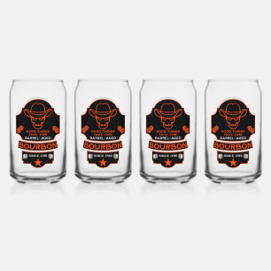 Vaso Con Forma De Lata Bourbon Whiskey Art