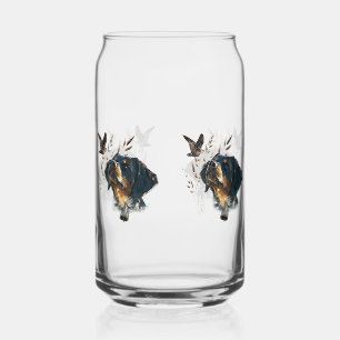 Vaso Con Forma De Lata Brittany Spaniel y woodcock