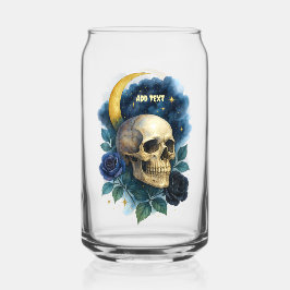 Vaso Con Forma De Lata Brujería estética floral gótica Halloween espeluzn