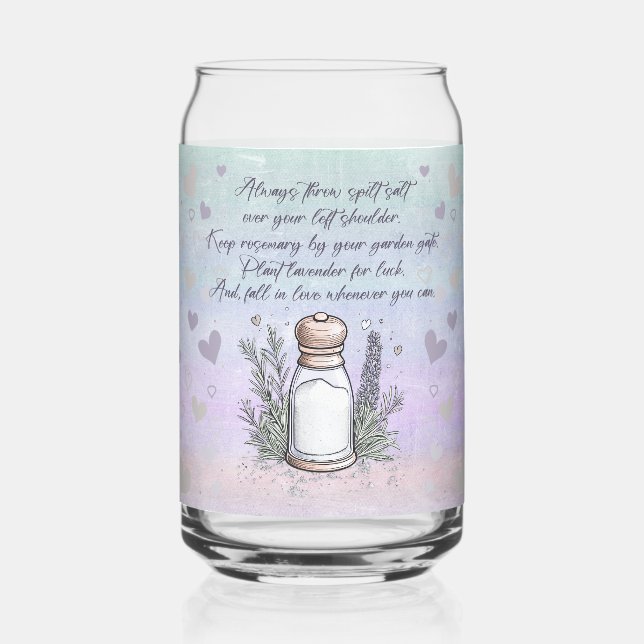 Vaso Con Forma De Lata Buena suerte Diseño de Halloween con espeleología  (Izquierda)