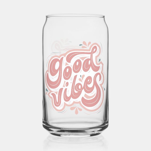 Vaso Con Forma De Lata Buenas Vibraciones (Anverso)