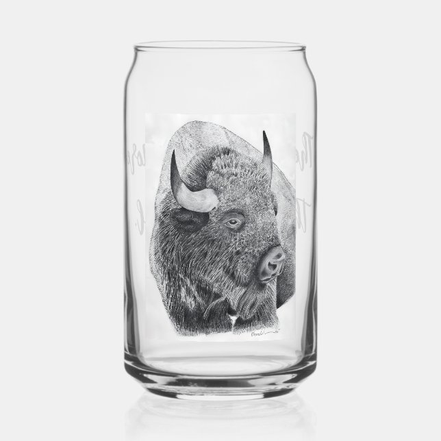 Vaso Con Forma De Lata Búfalo Americano (Anverso)