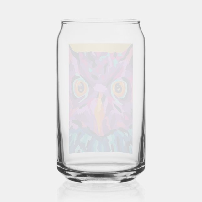 Vaso Con Forma De Lata Búho abstracto (Anverso)