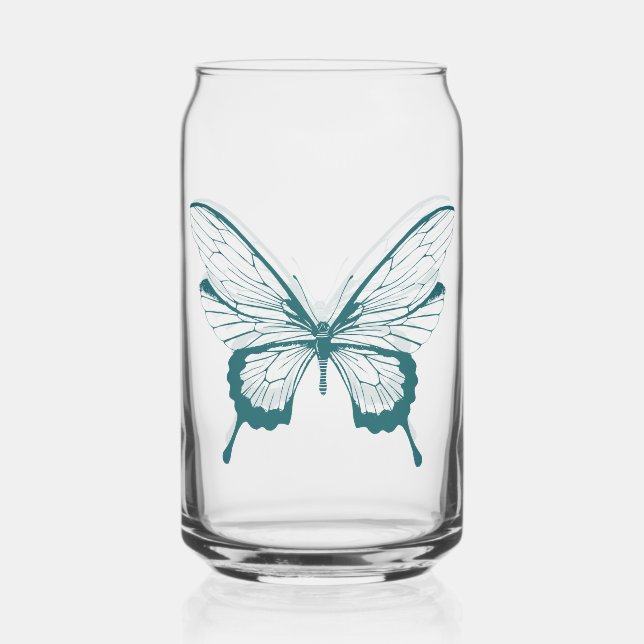 Vaso Con Forma De Lata Butterfly Can Glass (Anverso)