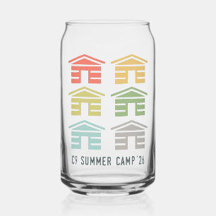 Vaso Con Forma De Lata C9 Campamento de Verano 2026 Cabaña Puede Vidrio