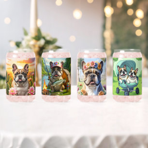 Vaso Con Forma De Lata Cactus Bulldog Francés Bulldog Francés