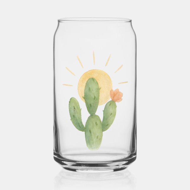 Vaso Con Forma De Lata Cactus Drinkware Set (Anverso)