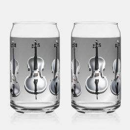 Vaso Con Forma De Lata Cadenas orquestales estampadas 16oz latas