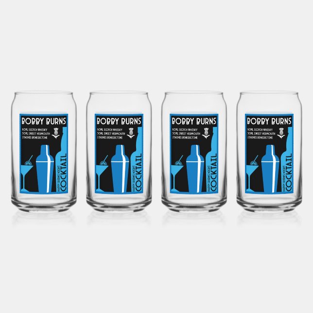 Vaso Con Forma De Lata Café Bobby Burns Whiskey (Anverso)