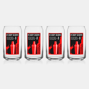 Vaso Con Forma De Lata Café Bobby Burns Whiskey