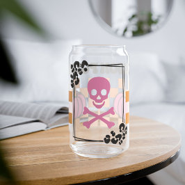 Vaso Con Forma De Lata Café de envenenamiento en el cráneo de Halloween, 