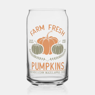 Vaso Con Forma De Lata Calabazas frescas de granja Hand Picked