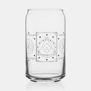 Vaso Con Forma De Lata Calcular la Geometría Sagrada Envoltura de vidrio
