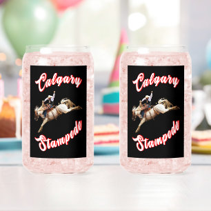 Vaso Con Forma De Lata Calgary Canada Hourse Julio Riders Calgary Stamped