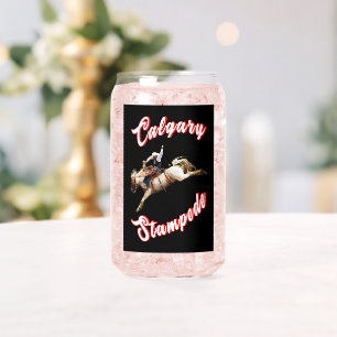 Vaso Con Forma De Lata Calgary Canada Hourse Julio Riders Calgary Stamped