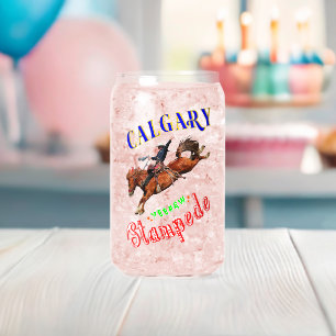 Vaso Con Forma De Lata Calgary Yehaw Stampede