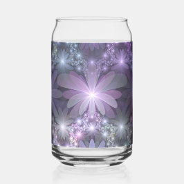 Vaso Con Forma De Lata Cama de flores Arte abstracto fractal brillante de
