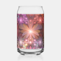 Cama de flores colorido arte abstracto fractal bri