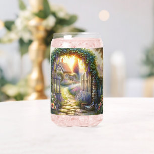 Vaso Con Forma De Lata Camino de jardín encantado de Cottagecore