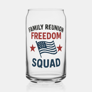 Vaso Con Forma De Lata Camiseta de Reunión Familiar Freedom Squad – Patri