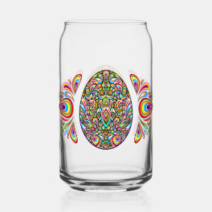 Vaso Con Forma De Lata Camiseta Orgánica para Niños con Diseño Psicodélic