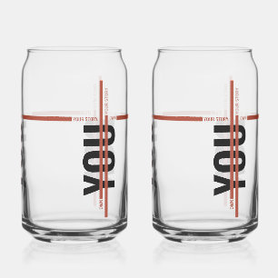 Vaso Con Forma De Lata Camiseta Own Your Story – Cita Motivacional Negrit