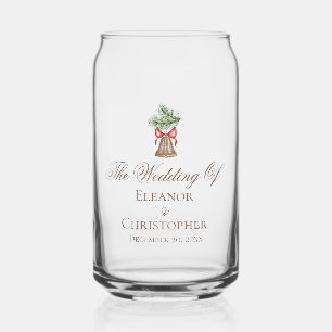 Vaso Con Forma De Lata Campana de Navidad elegante para boda de Navidad