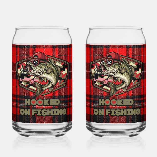 Vaso Con Forma De Lata Can glas with a fun fish (Anverso)