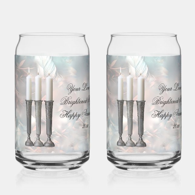 Vaso Con Forma De Lata Candle Stick Soda Glass (Anverso)