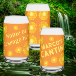 Vaso Con Forma De Lata Cantina personalizada