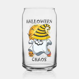 Vaso Con Forma De Lata Caos de Halloween