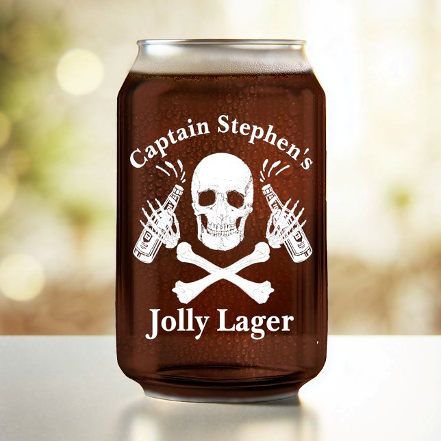 Vaso Con Forma De Lata Capitán del barco Jolly Lager Personalizado Cervez (Subido por el creador)