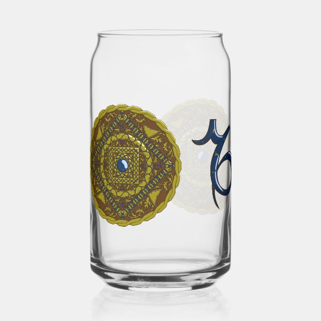 Vaso Con Forma De Lata Capricorn Mandala (Anverso)