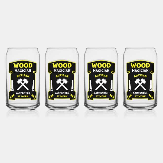 Vaso Con Forma De Lata Carpintería Y Madera (Anverso)