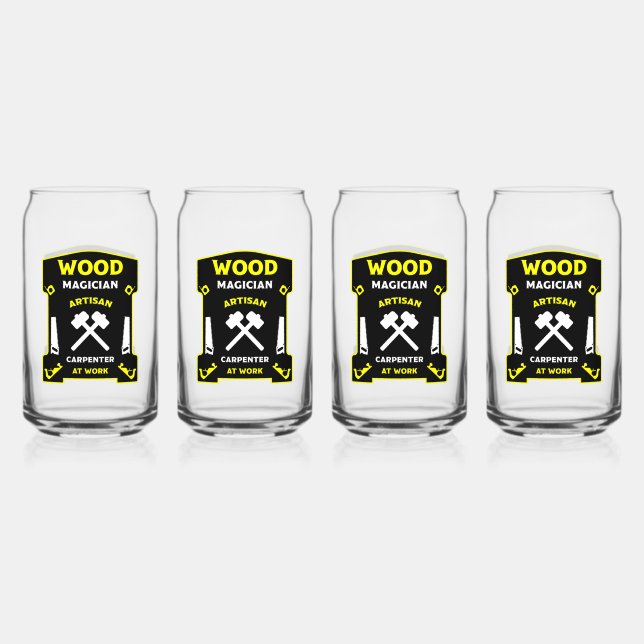 Vaso Con Forma De Lata Carpintería Y Madera (Anverso)