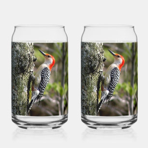 Vaso Con Forma De Lata Carpintero de Vientre Rojo
