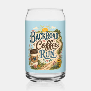 Vaso Con Forma De Lata Carrera de Café por Camino Rural Gente del Campo A