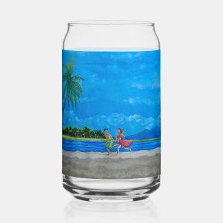 Vaso Con Forma De Lata Carrera Hawaii Beach