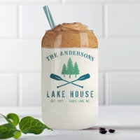 Casa de la familia Lake Moderna Rustic Boat Oar Pi