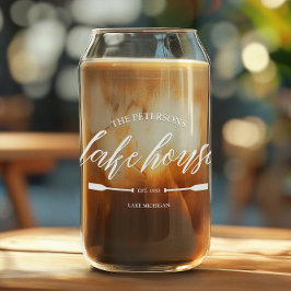 Vaso Con Forma De Lata Casa de lago costera Marina Náutica Azul Oar