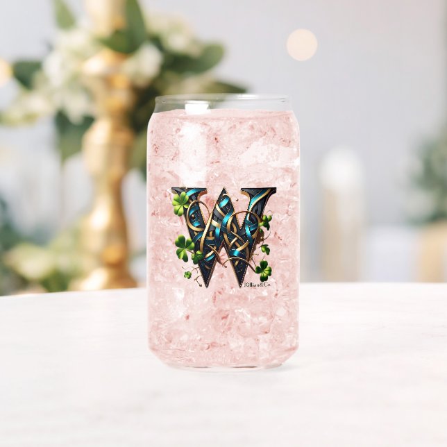 Vaso Con Forma De Lata Celtic Monogram Can Glass Set (Insitu (Boda))