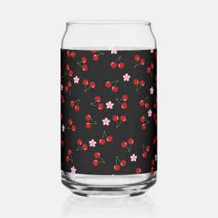 Vaso Con Forma De Lata Cerezas oscuras