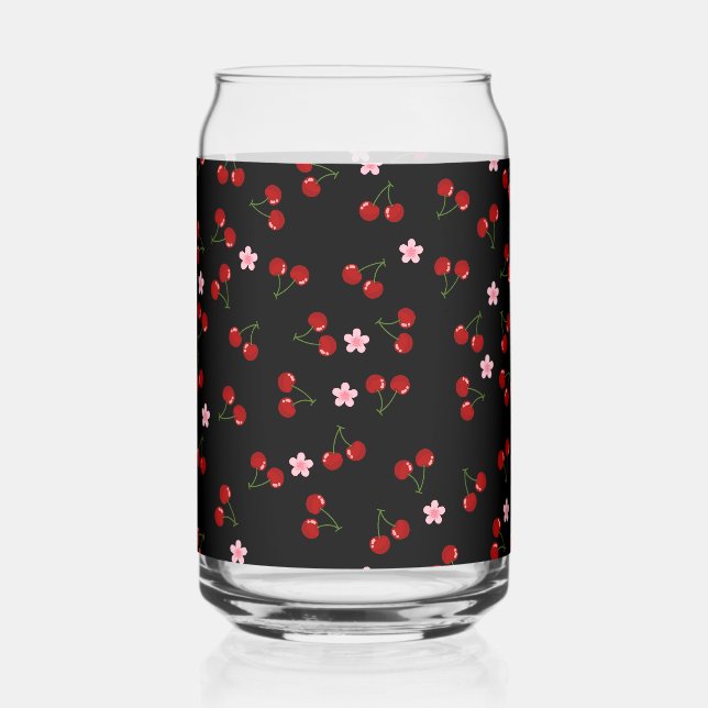 Vaso Con Forma De Lata Cerezas oscuras (Anverso)