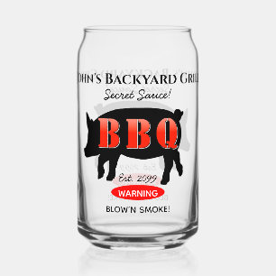 Vaso Con Forma De Lata Cerveza BBQ Master Grill Backyard