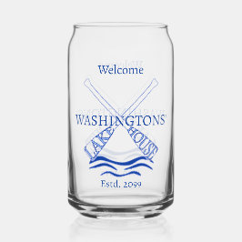 Vaso Con Forma De Lata Cerveza de Drinkware Cabina de Cabaña Lake House